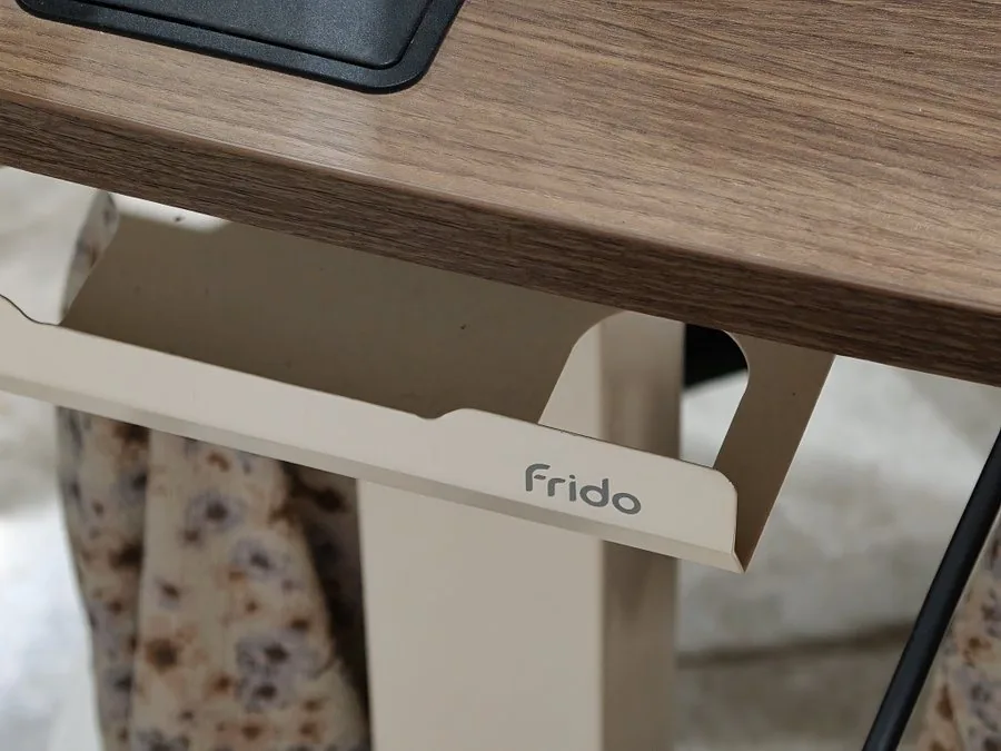 Frido Portal portable table — adjustable work table on wheels, close-up